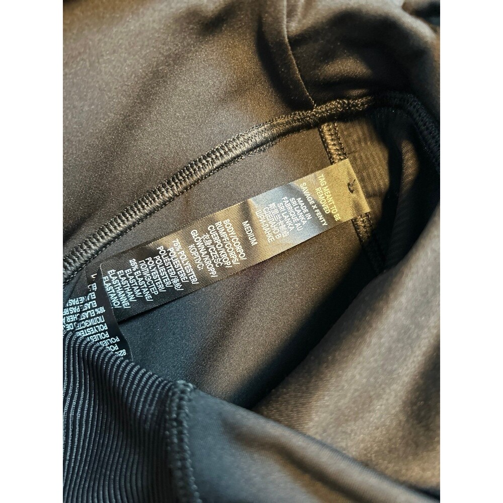 Savage X Fenty CURVE ALERT HIGH-WAIST RIB Black LEGGING Medium - Picture 12 of 12